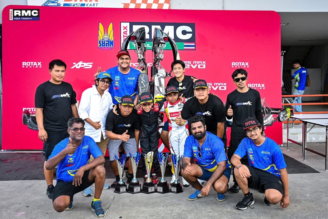 WK Motorsports team celebrating podium results at RMC Asia Trophy